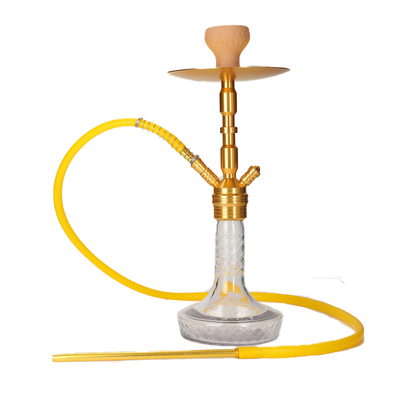 Gold color Aluminum Hookah Medium Shisha Factory Outlet