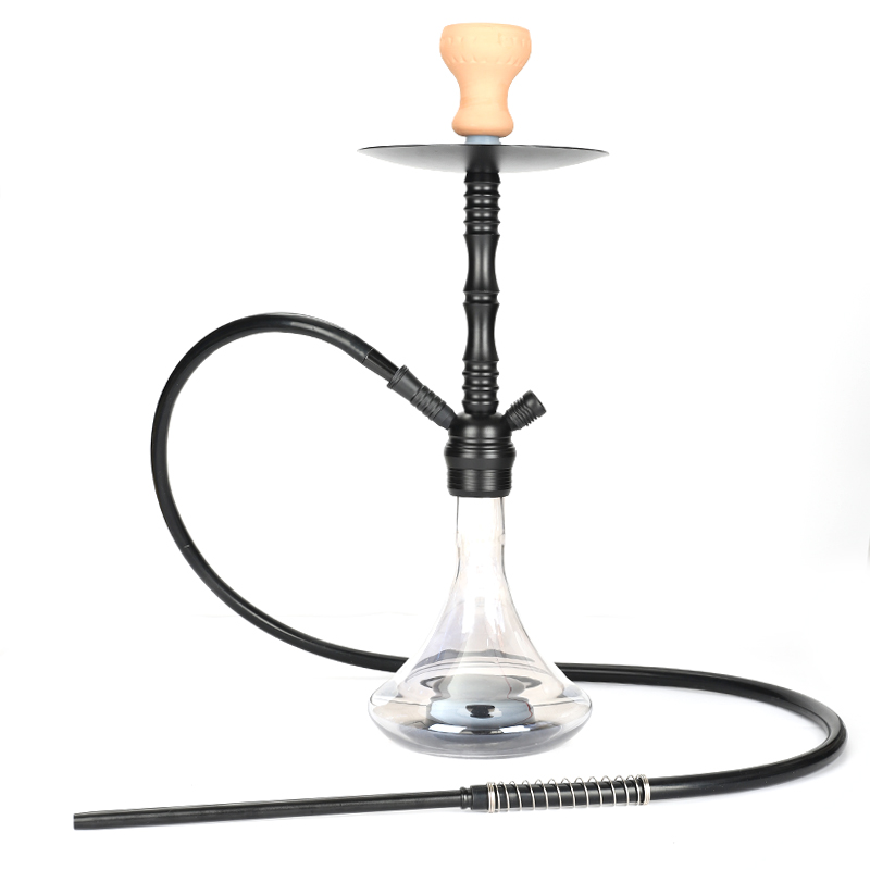 Black Aluminum Hookah Glass Shisha Factory Customized Order