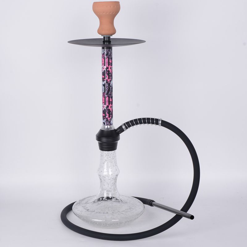 China Hookah factory Aluminum Shisha Smoke Glass Water Pipe OEM ODM Models